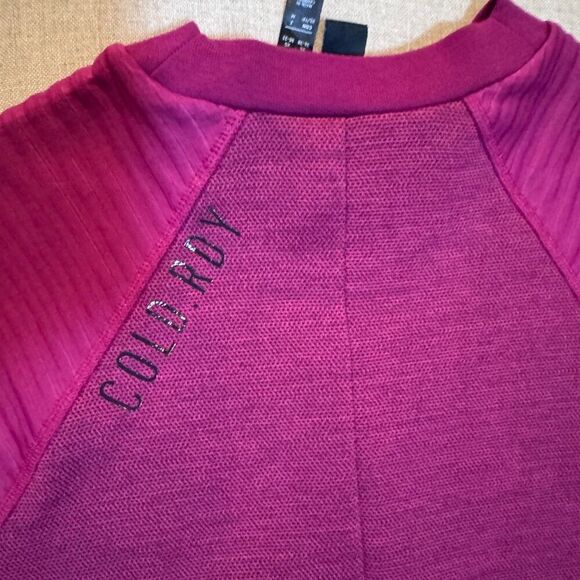 Adidas COLD.RDY Crewneck Sweatshirt XS Berry Cropped Oversized Training Top - Picture 5 of 8